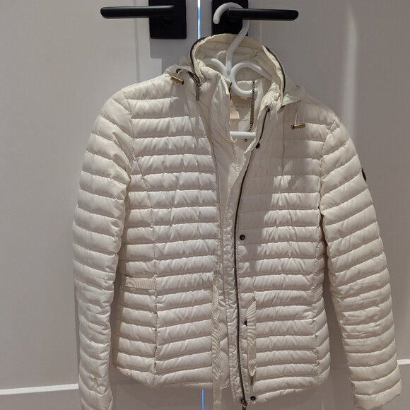 Michael Kors Off White Bomber Coat size S Women's - Picture 1 of 5